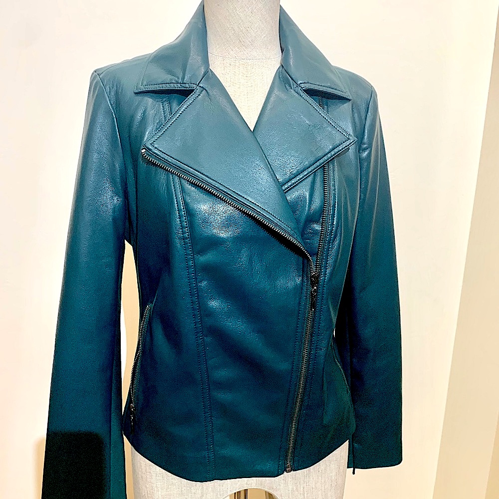 Nwotchico's Supple Leather Moto Jacket - Size 0 (Chico's Size 4-6)